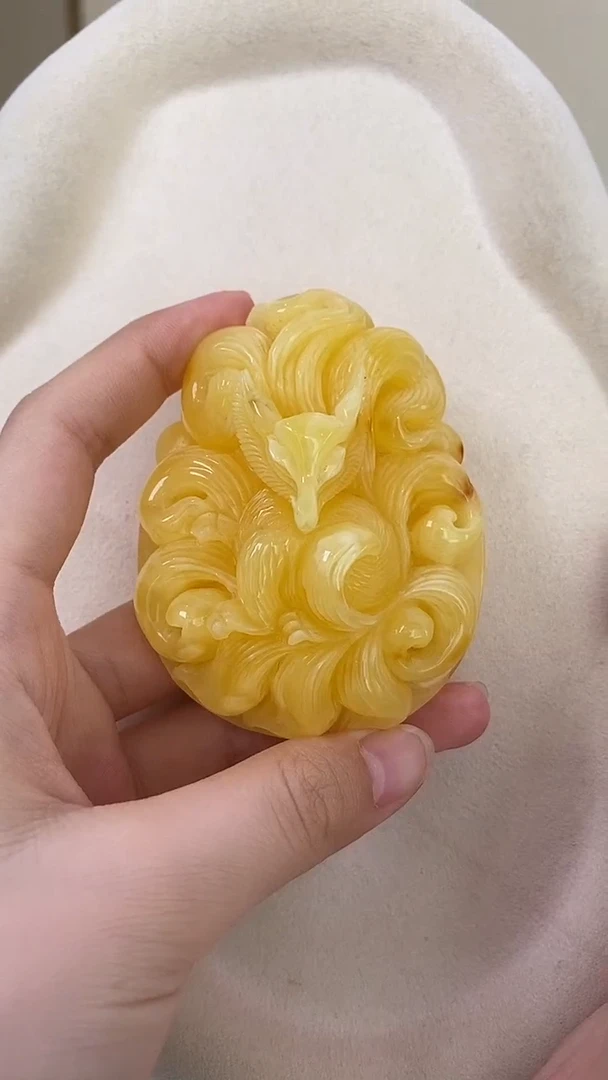 琥珀颈饰未镶嵌吊坠