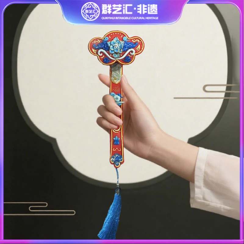非遗手工鄂州西山面塑纯手工捏制如意摆件招财纳福吉祥如意送礼物