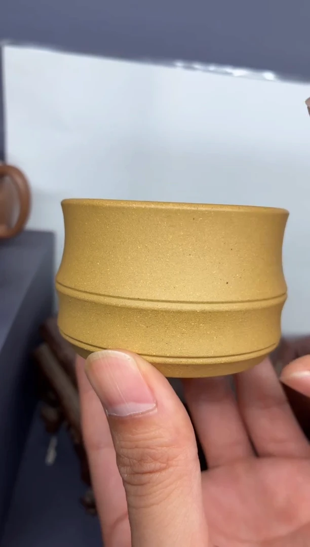 茶壶紫砂黄金段 竹节杯