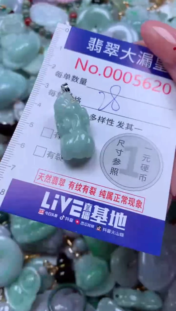吊坠(不含链)未镶嵌翡翠5620