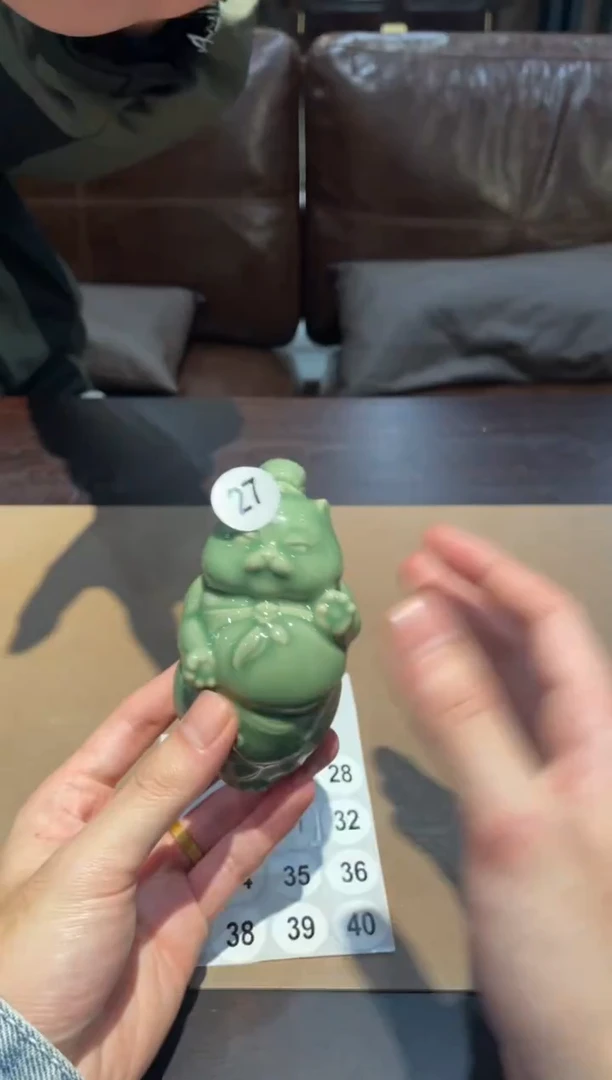 27窑承青瓷猫娘茶宠