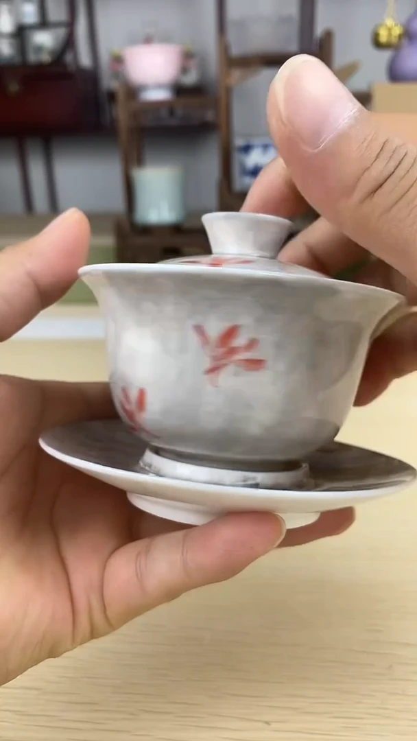 瓷片瓷心匠物直播间福利盖碗