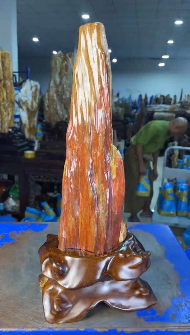 未镶嵌摆件硅化玉24