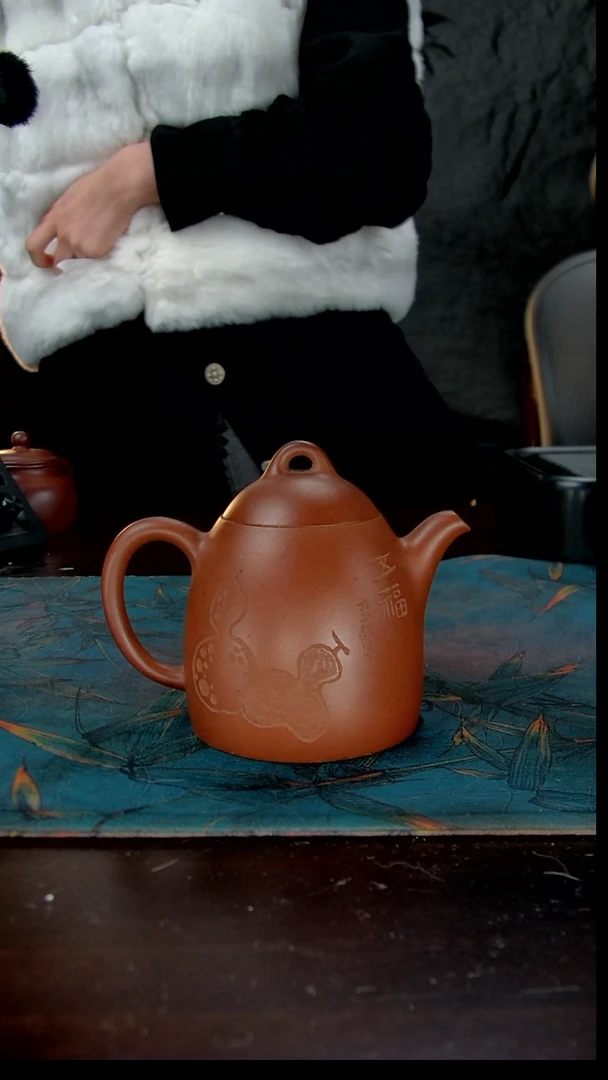 茶壶紫砂黄龙山三号坡龙血砂全手工 全