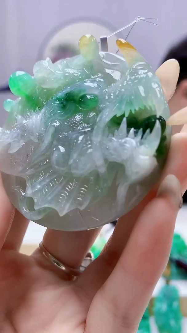 未镶嵌定制翡翠5145DD-毛货挂件103