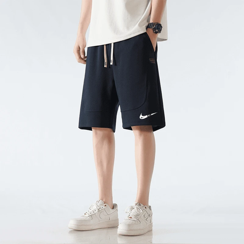 【官方正品】夏季短裤男潮流休闲运动宽松工装纯棉松紧重磅五分裤子