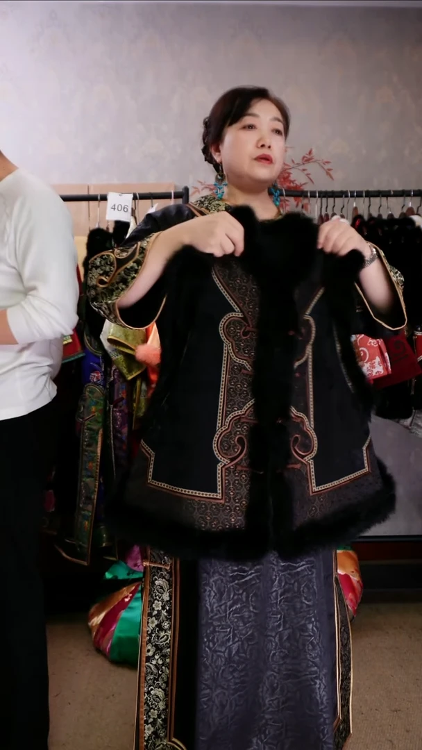 月*对开如意棉马甲