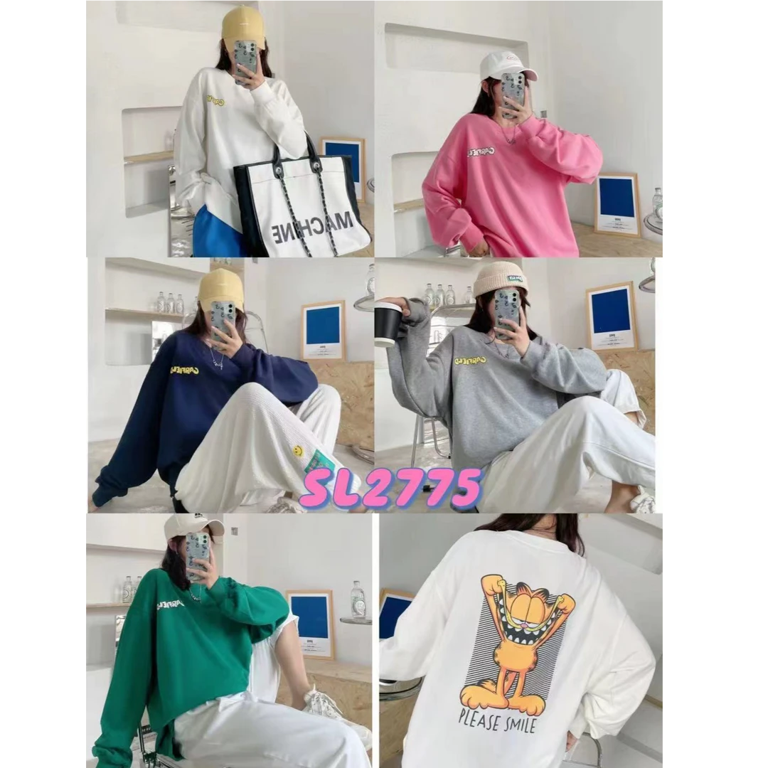 严选福利   女款时尚百搭春款棉卫衣2775