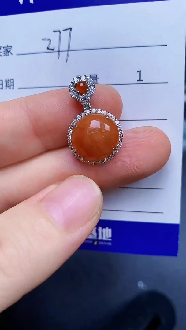翡翠戒指银S925镶嵌2770