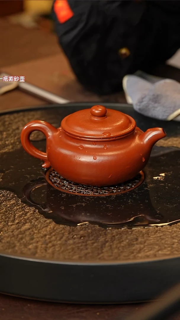 茶壶紫砂szy 大亨仿古 贵妃红朱泥 220