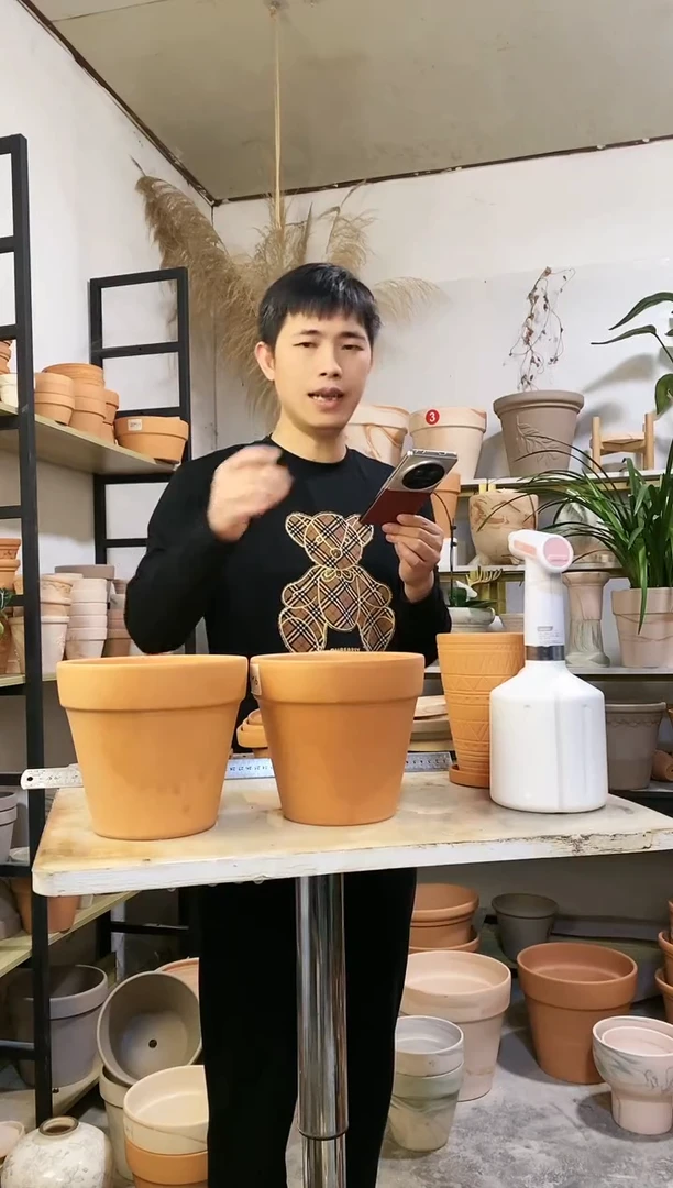 【闪购商品】陶18*16红陶国际 2盆无托