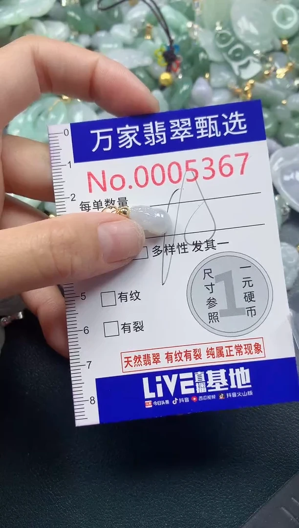吊坠(不含链)未镶嵌翡翠5367