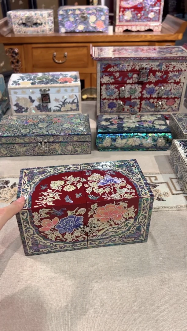 【闪购商品】对开首饰盒.弘贝雅螺钿漆器文化馆