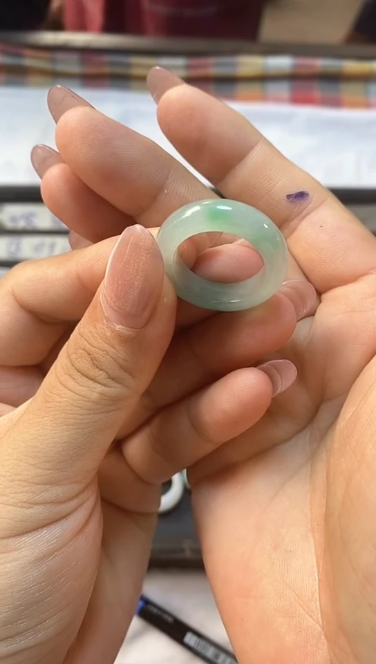 定制翡翠未镶嵌戒圈卡18.2