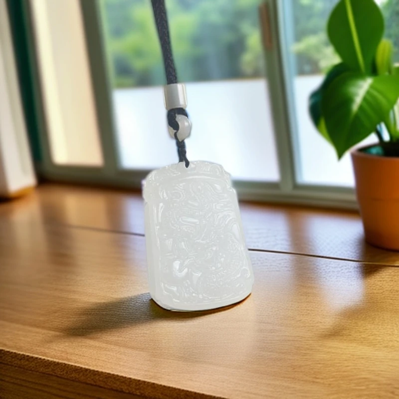 青海黑山 精致龙牌吊坠