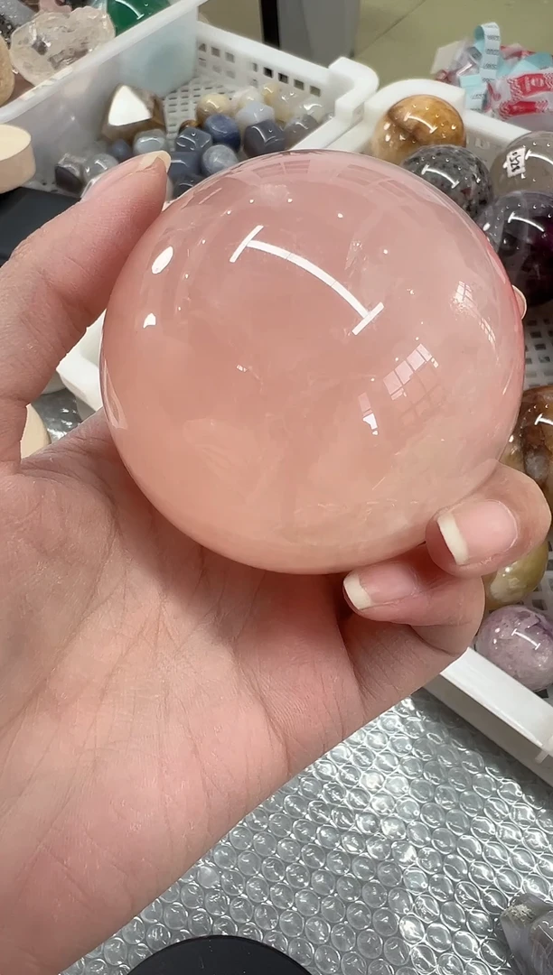 未镶嵌珠宝半成品水晶h*S351 约6.7cm