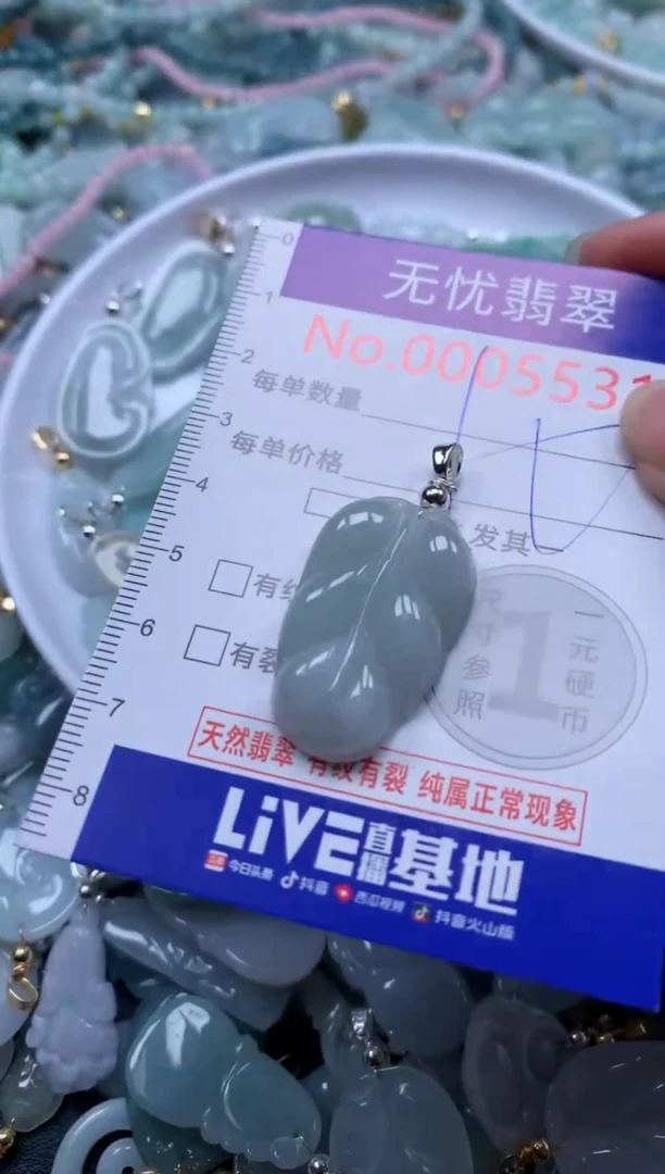 翡翠未镶嵌吊坠(不含链)5531