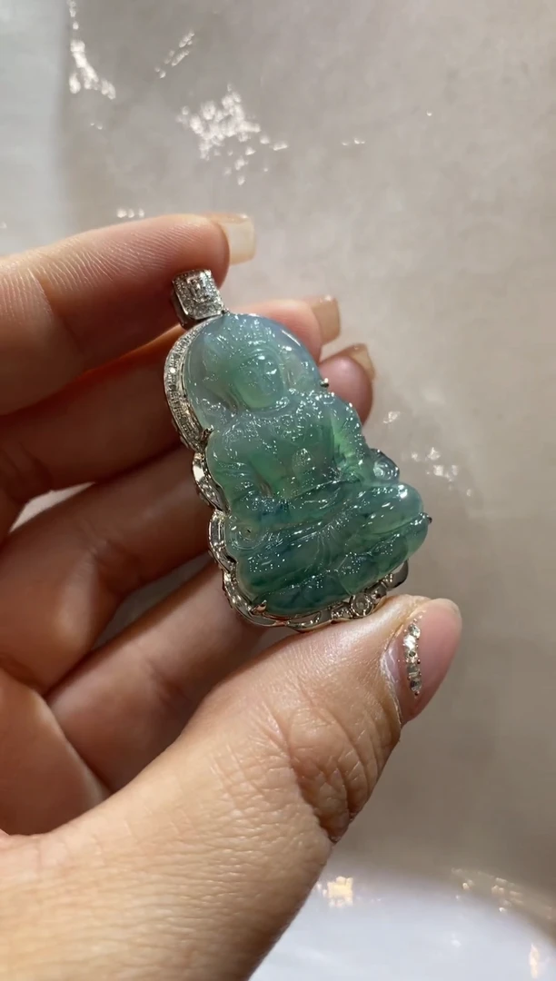 【闪购商品】翡翠颈饰18K金镶嵌收到货48小时鉴赏期（超时不退不换）