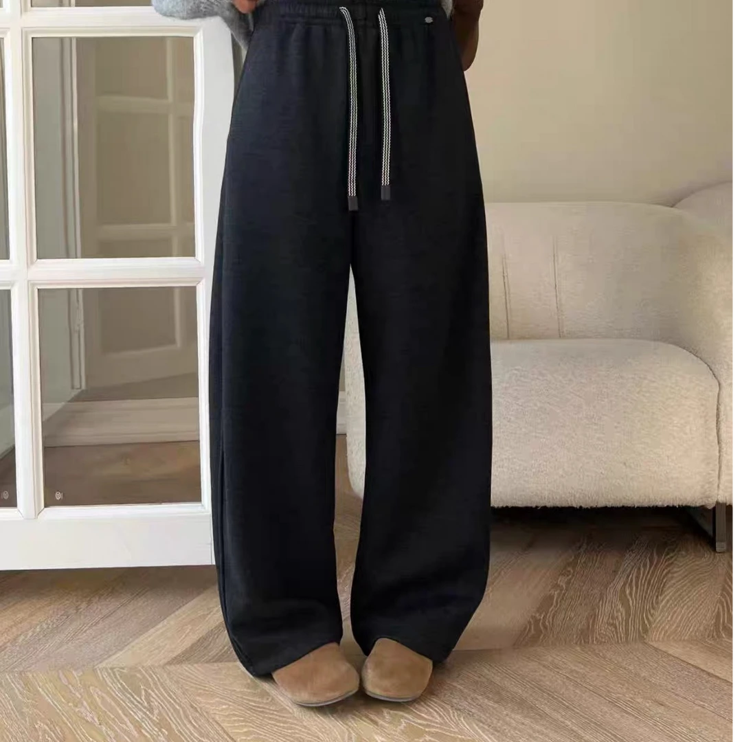 【2967】服#松紧腰直筒宽松休闲裤