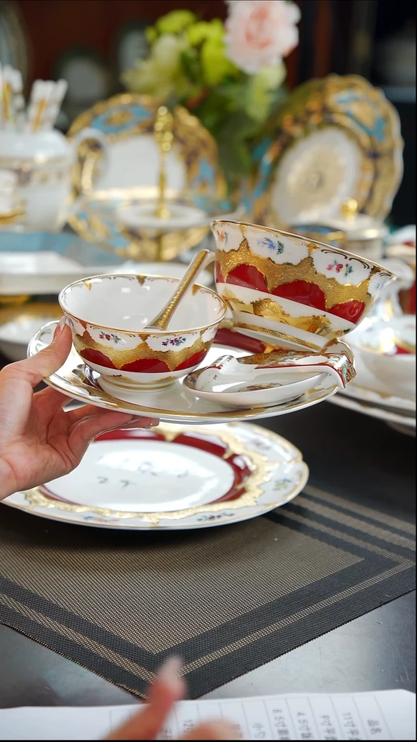 瓷片万花款（红色） 自由搭配