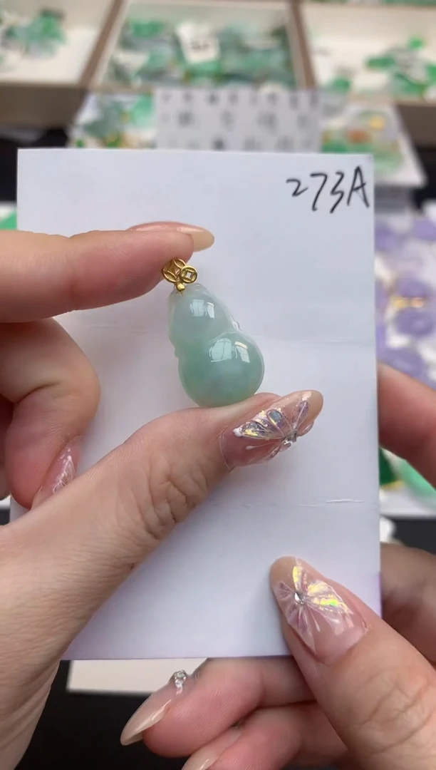 颈饰未镶嵌翡翠天然缅甸A货翡翠