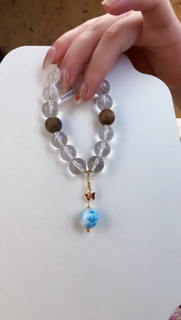 手串18K金镶嵌水晶手串 2365约12mm