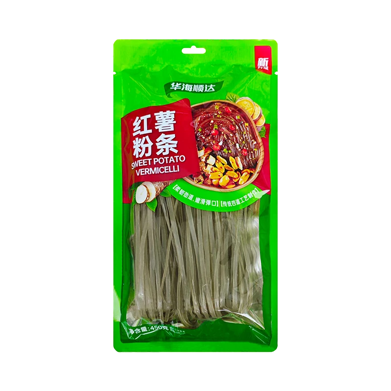 华海顺达红薯粉条宽/细450g袋装地瓜粉火锅火锅麻辣烫酸辣粉家用