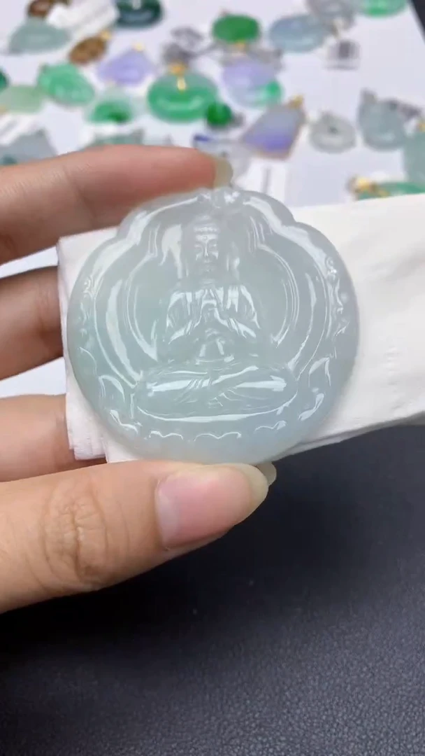 颈饰未镶嵌翡翠天然缅甸a货翡翠百元以上9元证书费自理