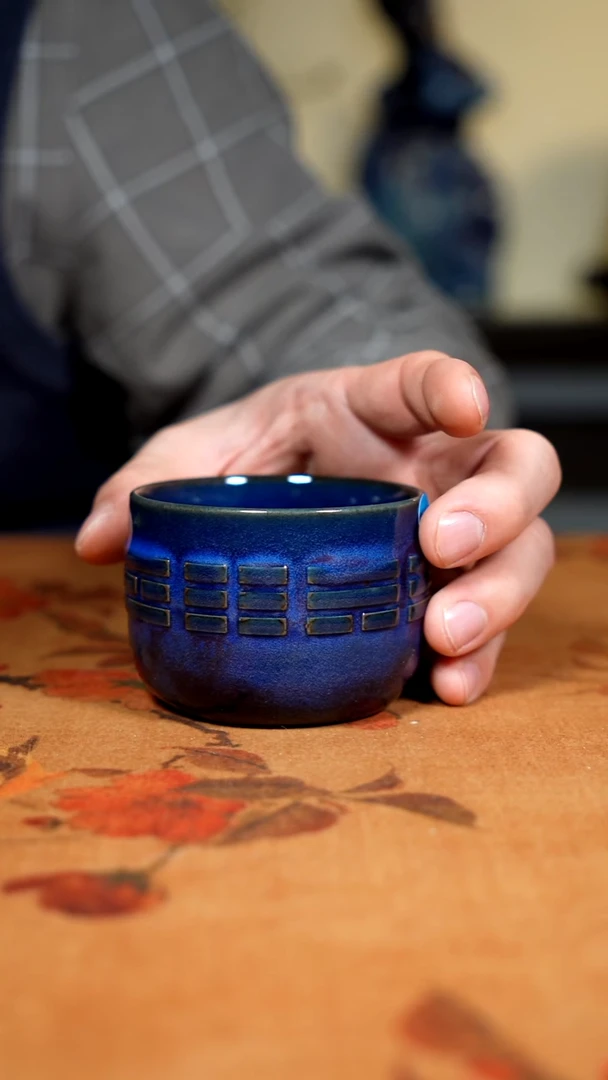 摆件陶商****長钧瓷茶器摆件