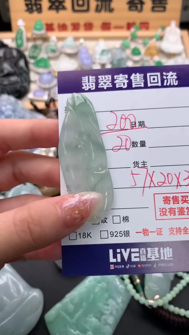 翡翠未镶嵌颈饰10133448