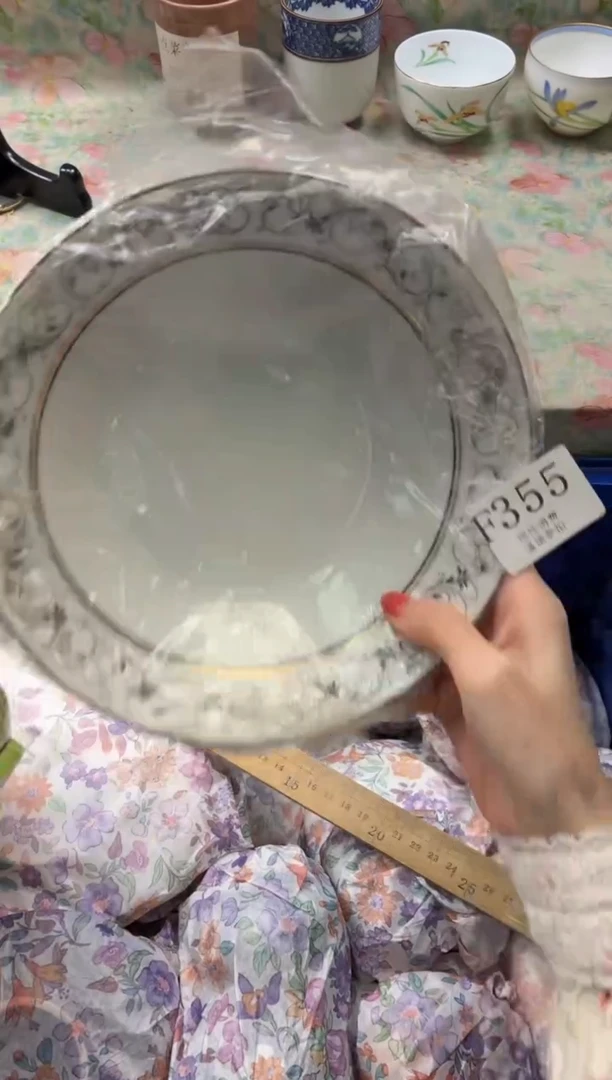 瓷片佛**莲       F355