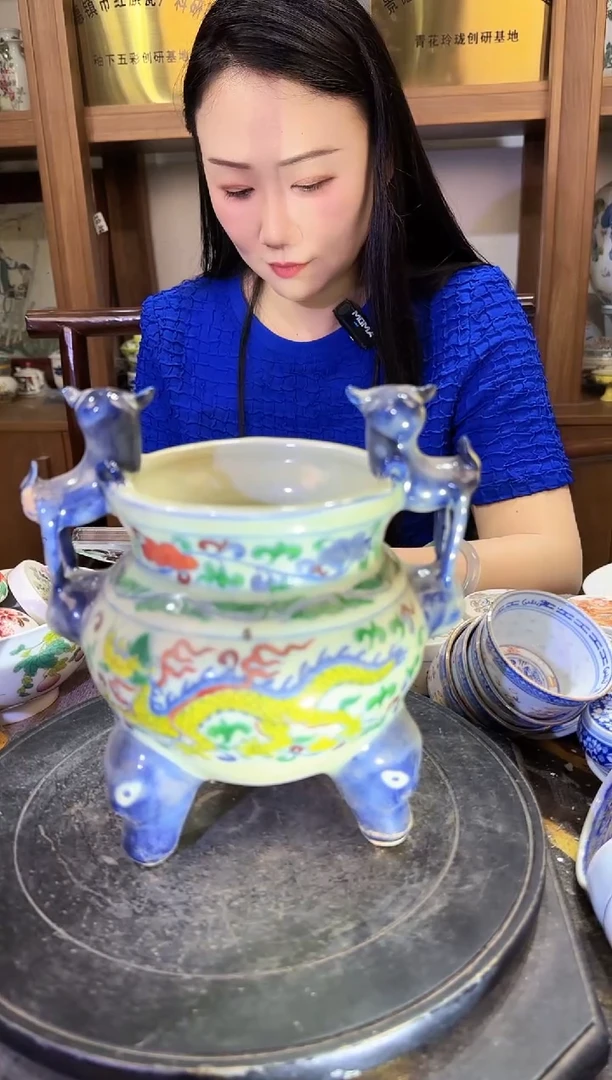 摆件A514景德镇制陶瓷一件