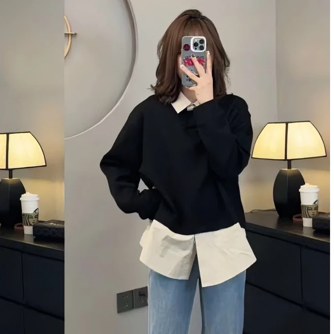 TY5  高定欧货假两件卫衣（衣长64）