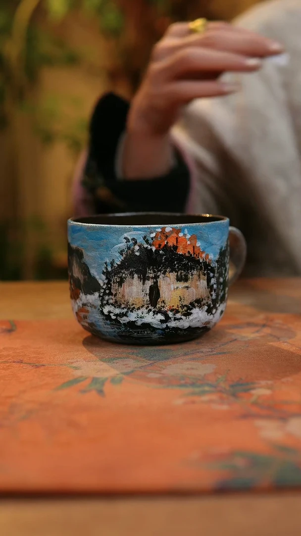 【闪购商品】瓷片1374景德镇手工手绘釉下彩高温瓷