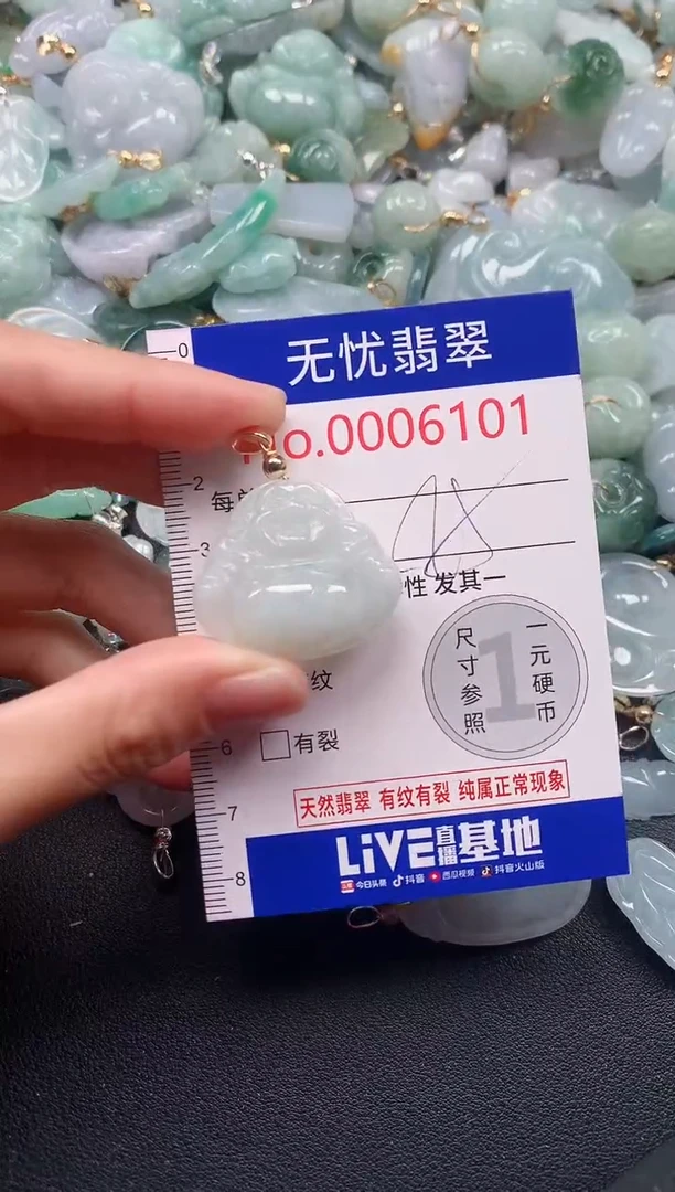 吊坠(不含链)未镶嵌翡翠6101