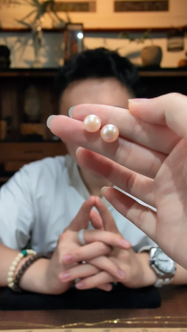 银S925镶嵌淡水珍珠耳钉S925银珍珠耳钉ZD