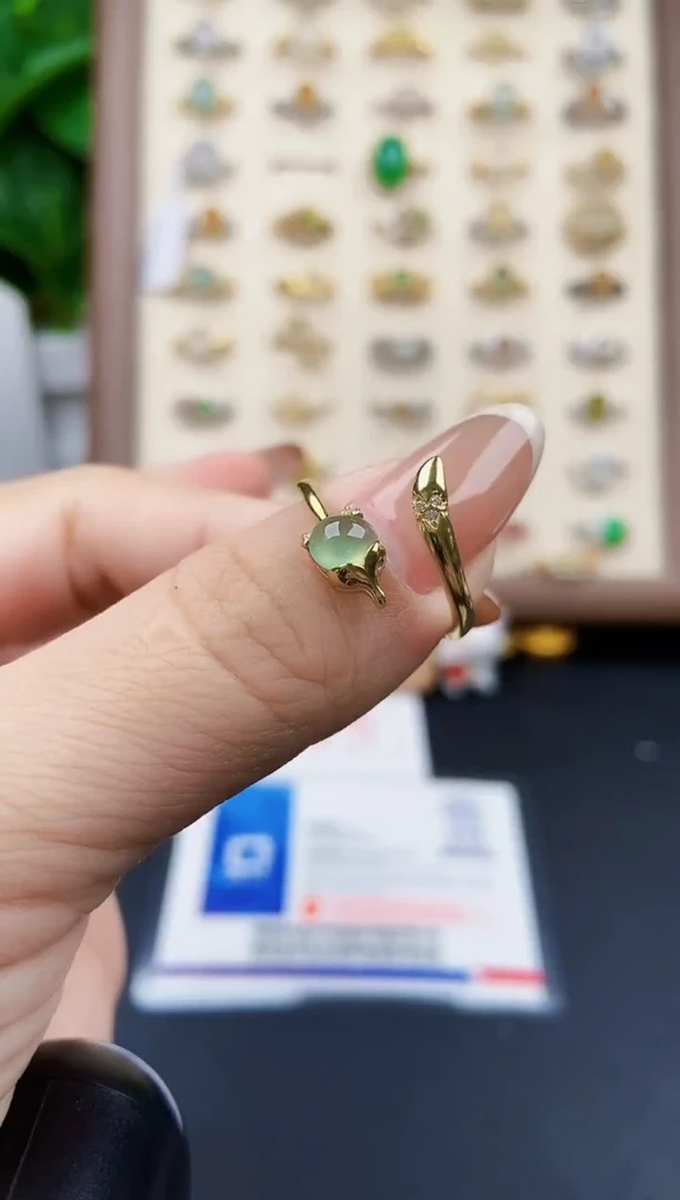 银S925镶嵌戒指翡翠12