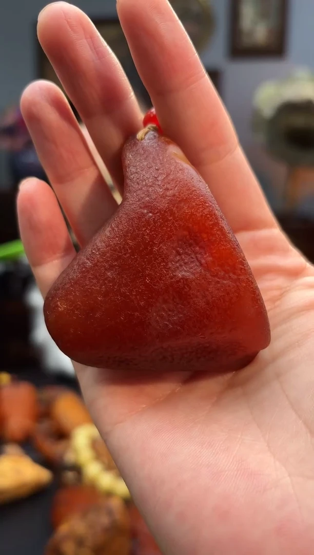琥珀颈饰未镶嵌吊坠