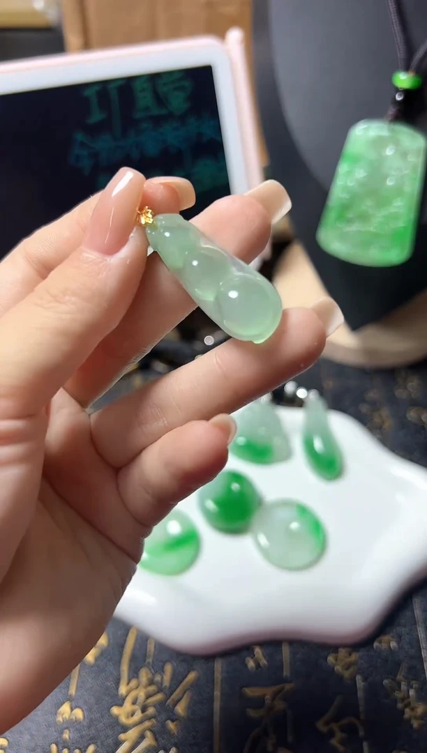颈饰未镶嵌翡翠所见即所得，一图一物