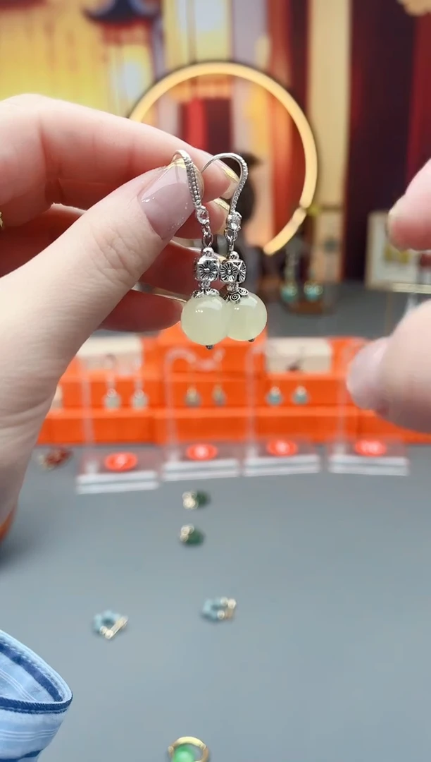 未镶嵌耳钉玛瑙/玉髓215