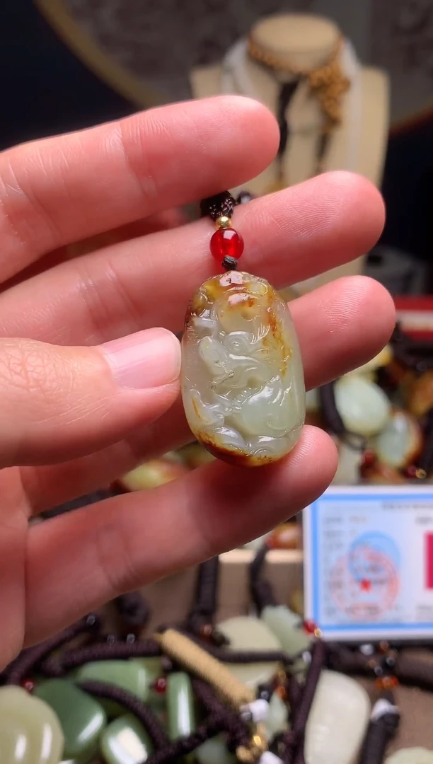 颈饰未镶嵌和田玉新疆料青海料清水和田玉吊坠