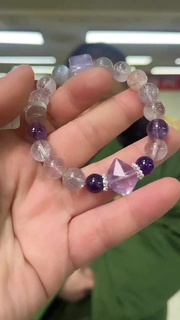 【闪购商品】紫晶手链未镶嵌天然DIY手串多样性发一9mm