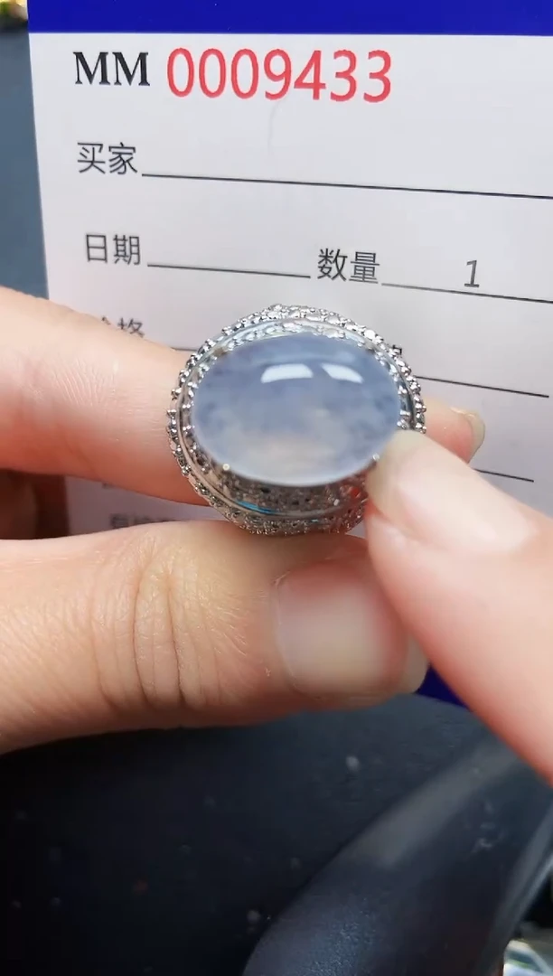 翡翠未镶嵌颈饰9433铜托