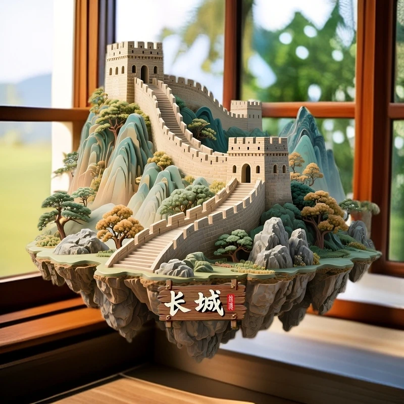 北京长城文创金属冰箱磁贴八达岭旅游景点嘉峪关纪念品纪念冰箱贴