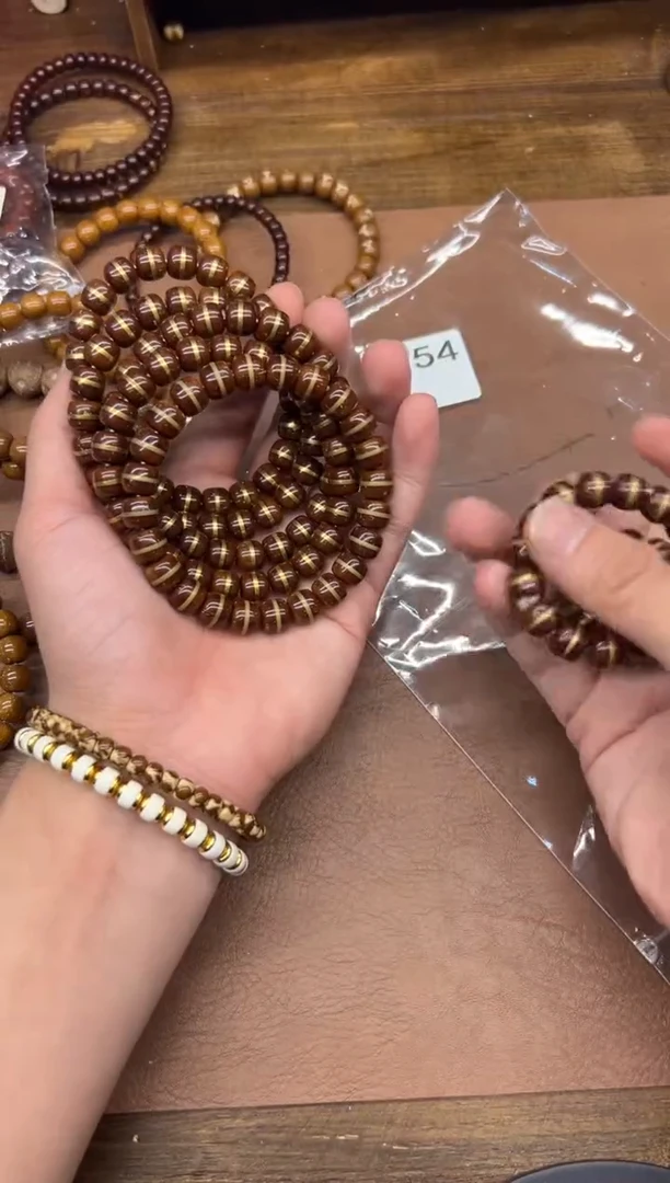 手串紫金鼠A754 咖皮一线天实心