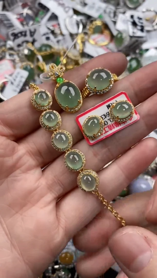 银S925镶嵌戒指翡翠12-12-12     8