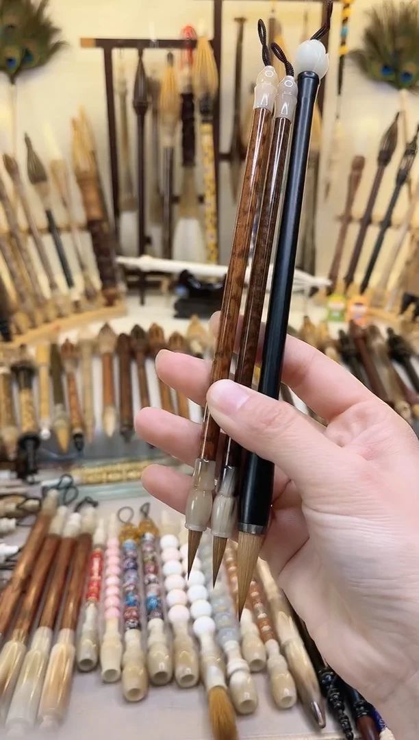 【清水试笔，拒绝蘸墨】墨琳笔庄毛笔3支