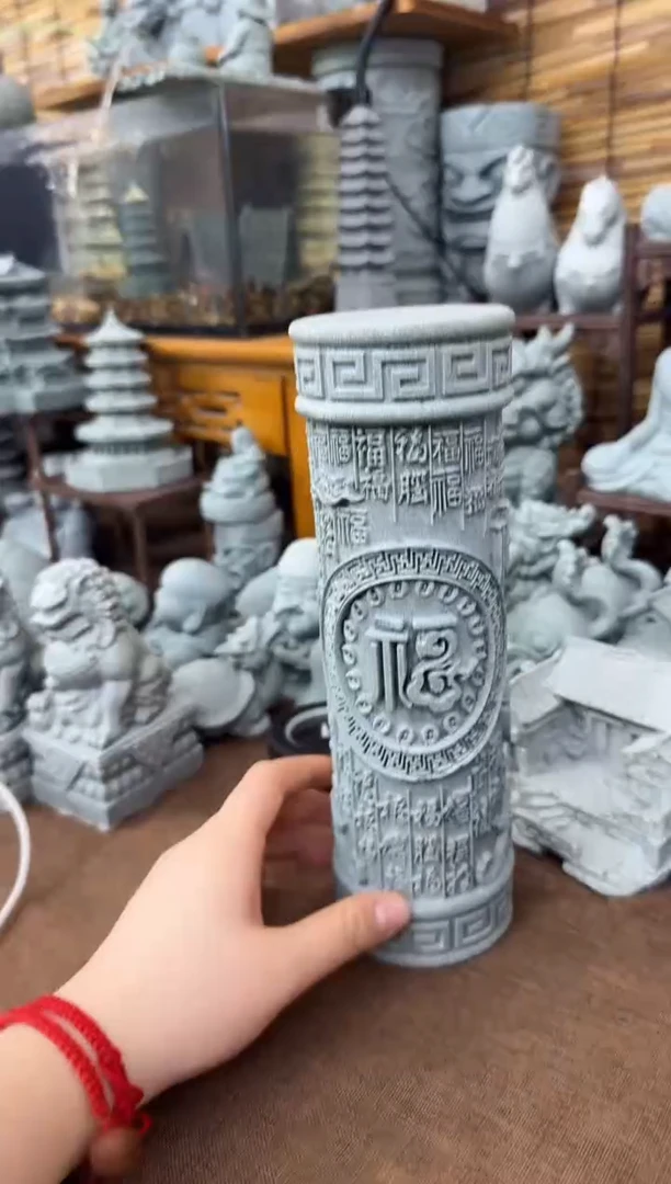 石材青砂石天福柱
