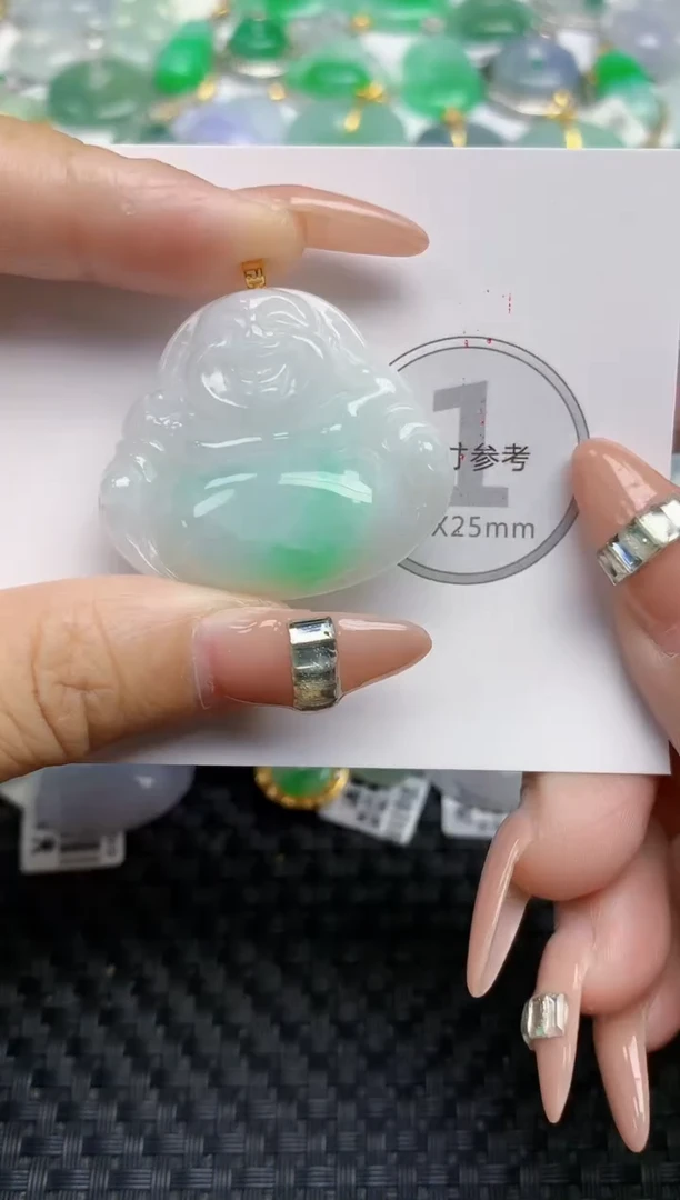 颈饰未镶嵌翡翠天然缅甸A货翡翠百元以上9元证书费自理