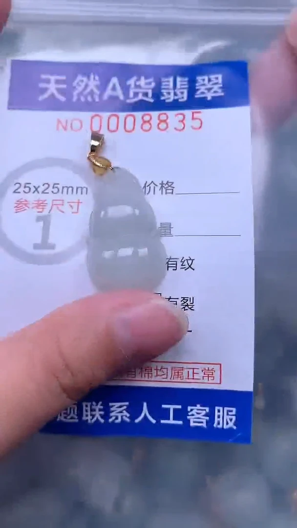 翡翠未镶嵌吊坠(不含链)1
